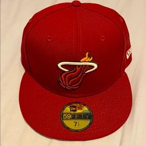 Miami Heat New Era Fitted “Grey Underbrim”